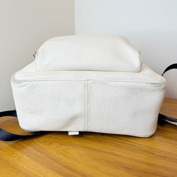 Coach Mini Pebbled Leather Backpack in Chalk 5666 Bag School - Picture 6 of 16